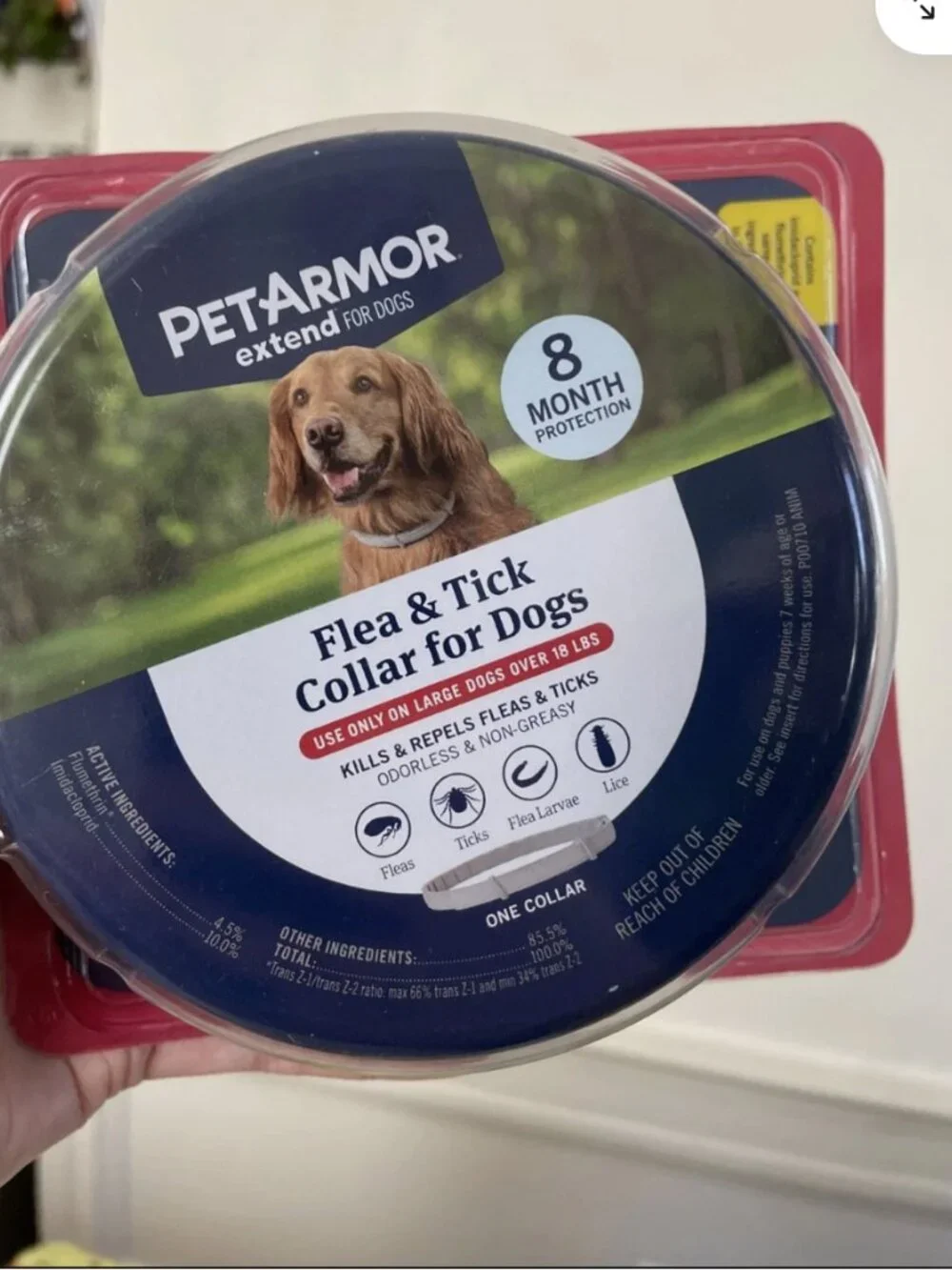 Share brand new- large PetArmor Extend Flea & Tick Dog Collar L Over 18 lb